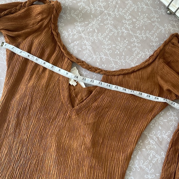 NWT Savannah Morrow Zuni dress in Caramel size S - Picture 10 of 13